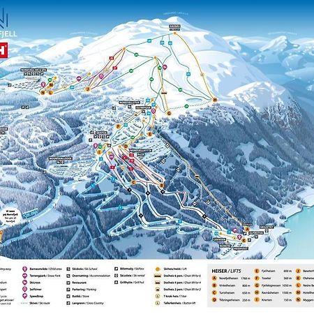Ski In/Out, Amazing Views, 3 Bedrooms Noresund ภายนอก รูปภาพ